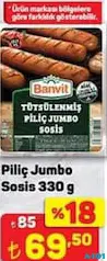 PİLİÇ JUMBO SOSİS 330 G